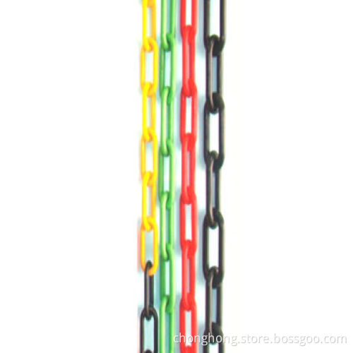 Caution Chain for Warning Purposes, Made of Plastic, Available in Various Colors and Sizes
